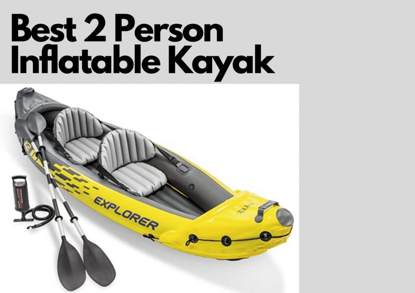 2 Person River Lake Inflatable Blow Up Kayak Canoe Fishing Water Leisure Paddle 