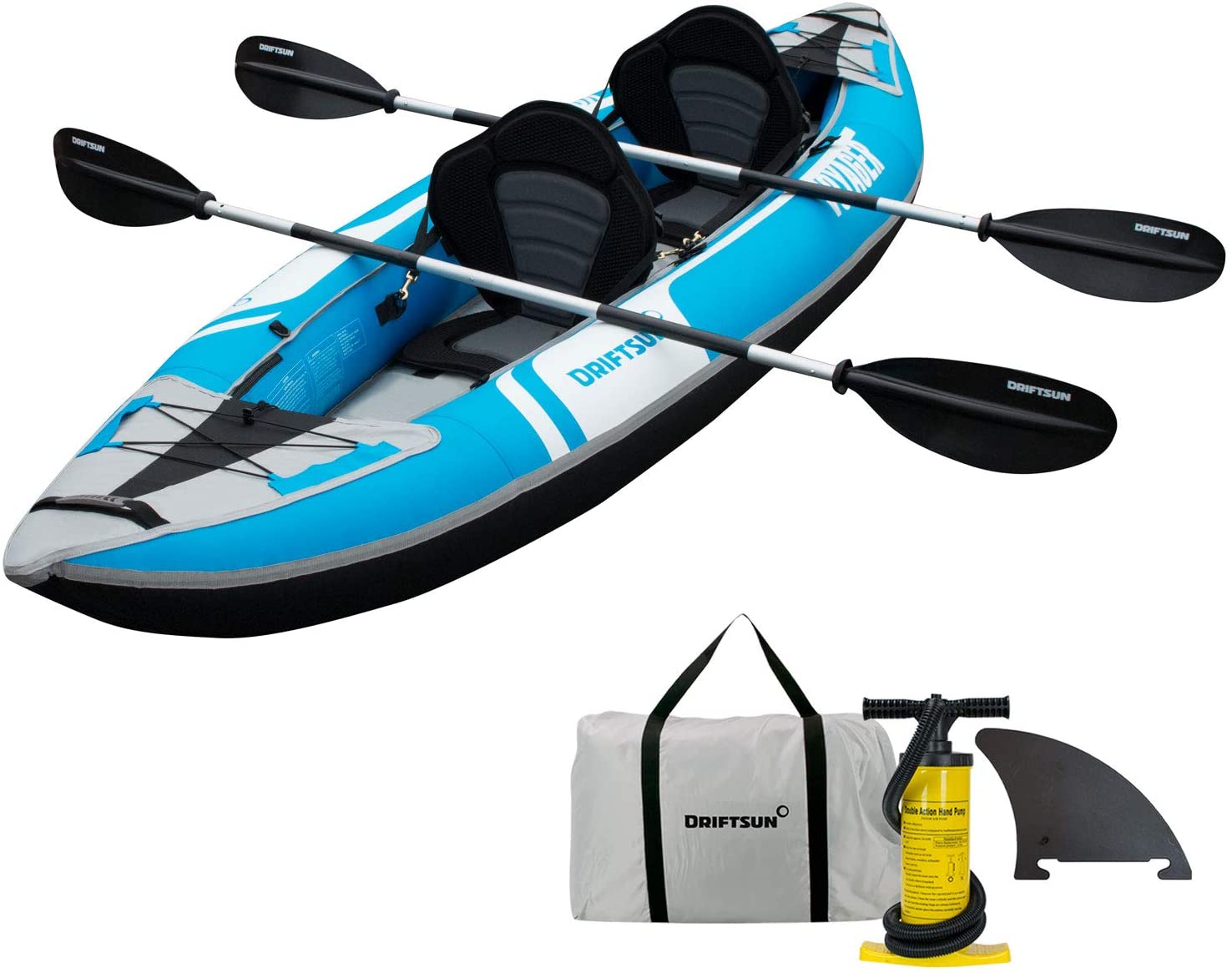 Kayak-shape Ensures Good Glide NEW Riviera Inflatable Kayak 2 Person 