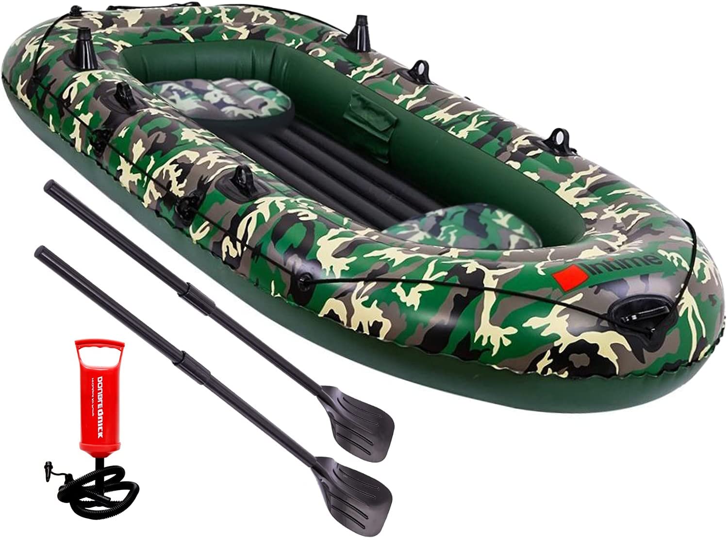 EPROSMIN 4 Person Inflatable Boat Canoe