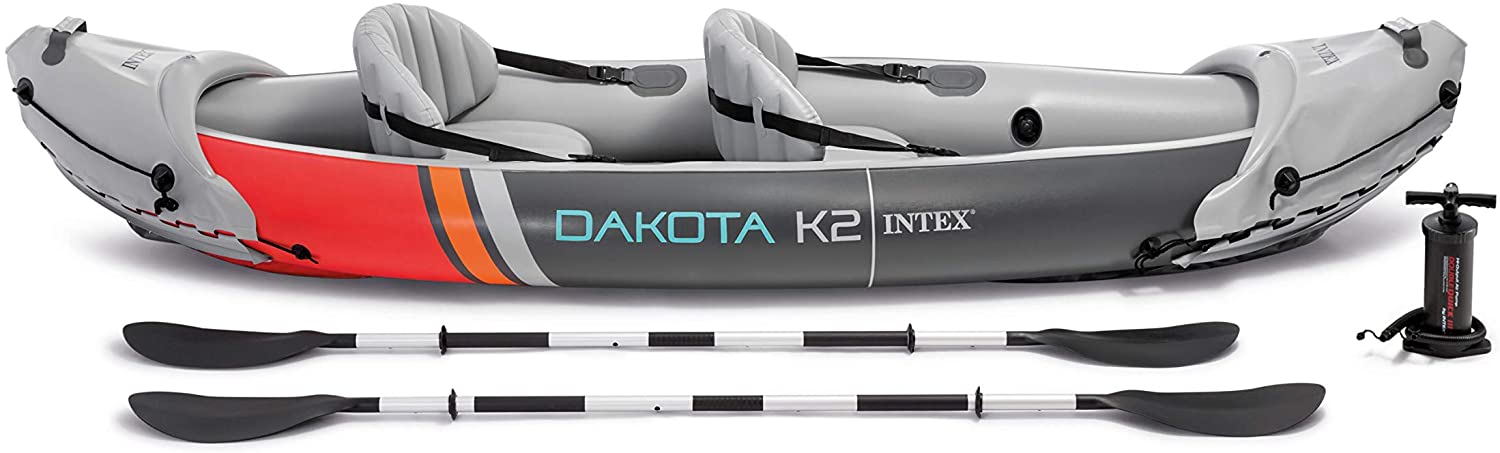 Intex 68310VM Dakota K2 2-Person Heavy-Duty Vinyl Inflatable Kayak