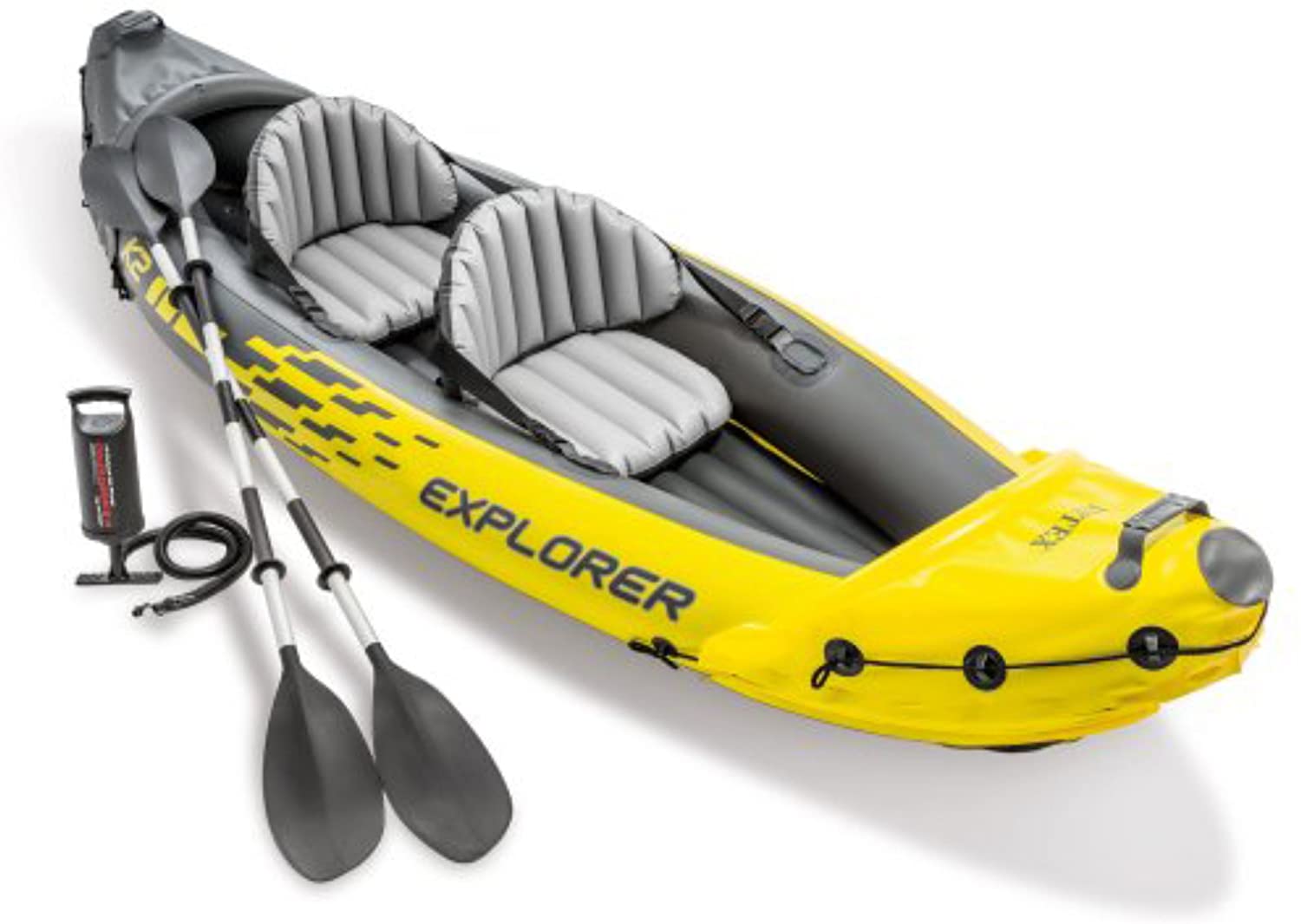 Intex Explorer K2 Kayak, 2-Person Inflatable Kayak Set 